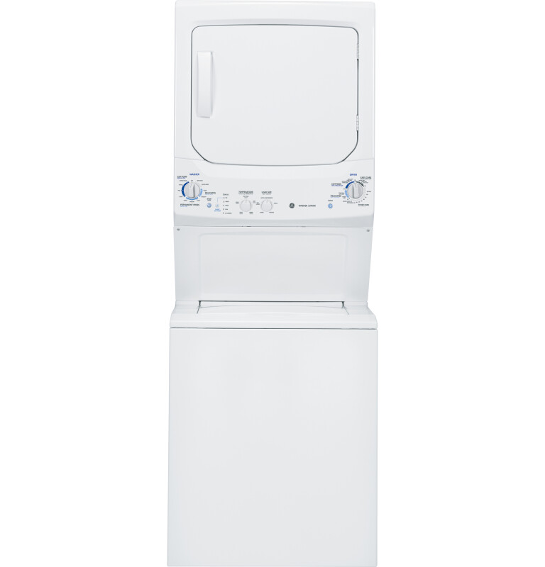 Unitized Spacemaker 3.2 DOE cu. ft. Washer and 5.9 cu. ft. Gas Dryer GTUP270GMWW