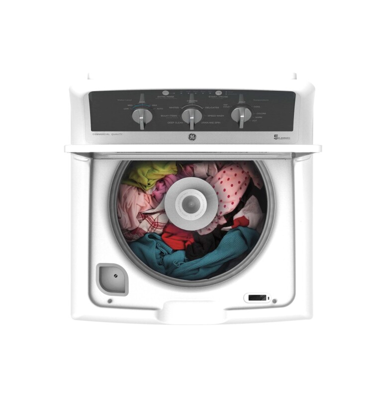 Ge® 4.2 Cu. Ft. Capacity Washer With Stainless Steel Basket GTW525ACPWB