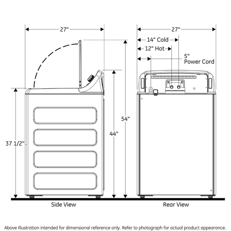 4.6 cu. ft. Capacity Washer with Stainless Steel Basket and Stain PreTreat GTW538ASWWS