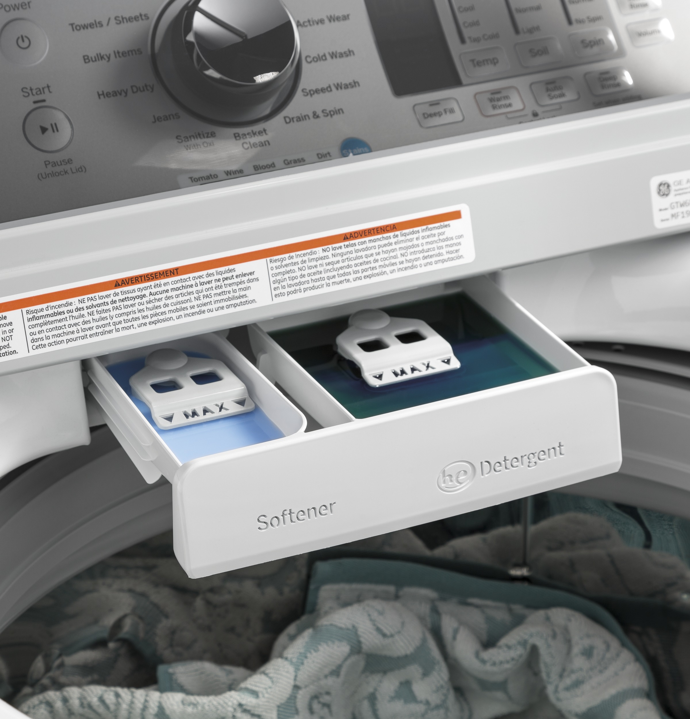 4.5 cu. ft. Capacity Washer with Stainless Steel Basket GTW685BSLWS