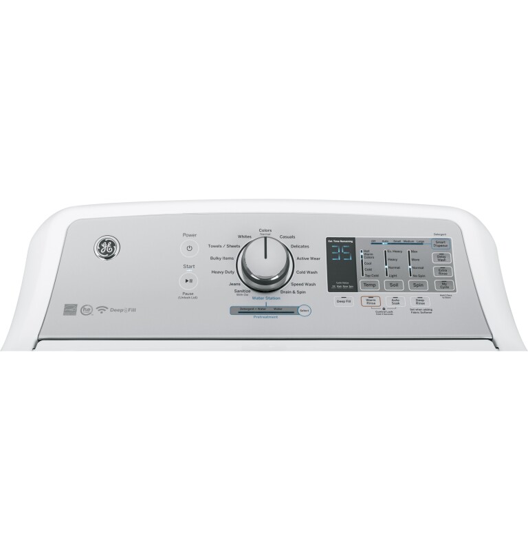5.0 cu. ft. Capacity Smart Washer with Stainless Steel Basket GTW750CSLWS