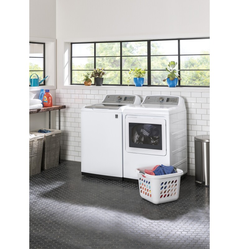 5.0 cu. ft. Capacity Smart Washer with Stainless Steel Basket GTW750CSLWS