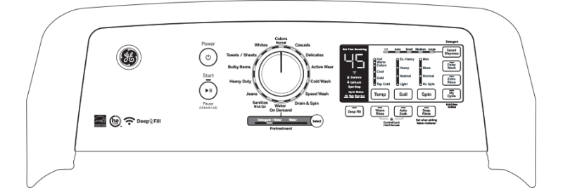 5.0 cu. ft. Capacity Smart Washer with Stainless Steel Basket GTW750CSLWS