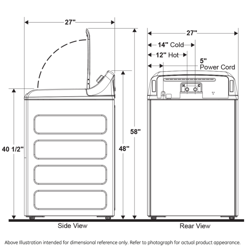 4.9 cu. ft. Capacity Smart Washer with Stainless Steel Basket GTW755CPMDG
