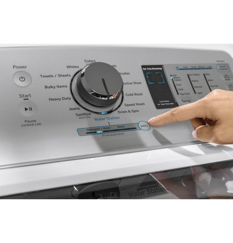 4.9 cu. ft. Capacity Smart Washer with Stainless Steel Basket GTW755CSMWS