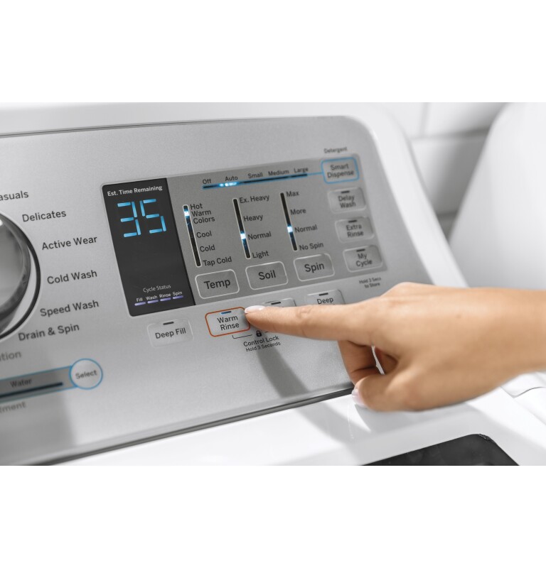 4.9 cu. ft. Capacity Smart Washer with Stainless Steel Basket GTW755CSMWS