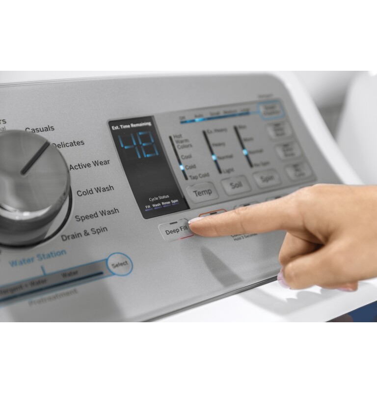 4.9 cu. ft. Capacity Smart Washer with Stainless Steel Basket GTW755CSMWS