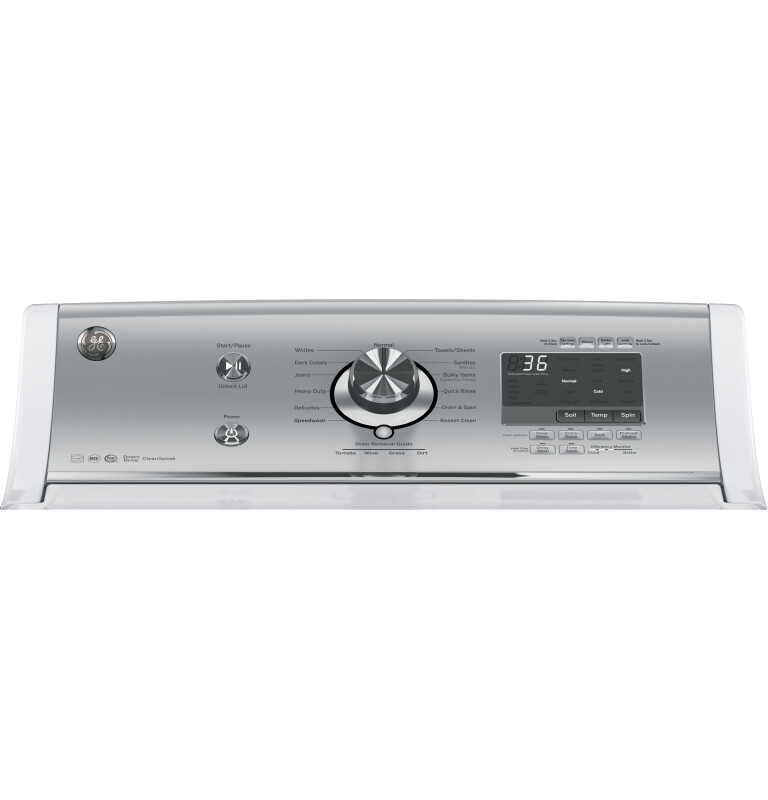 5.1 DOE cu. ft. capacity washer with stainless steel basket GTW810SSJWS