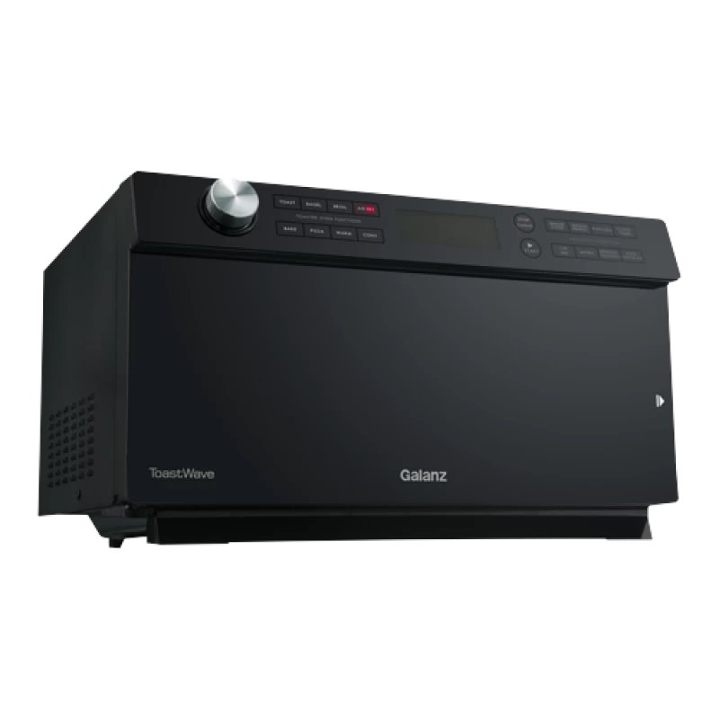 Galanz 1.2 Cu Ft 4-in-1 Multi-functional Air Fryer, Convection Oven, Microwave and Toaster Oven, Sensor Cooker, Inverter, TotalFry 360™ Technology GTWHG12BKSA10