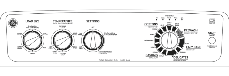 3.6 DOE cu. ft. stainless steel capacity washer GTWN4250MWS