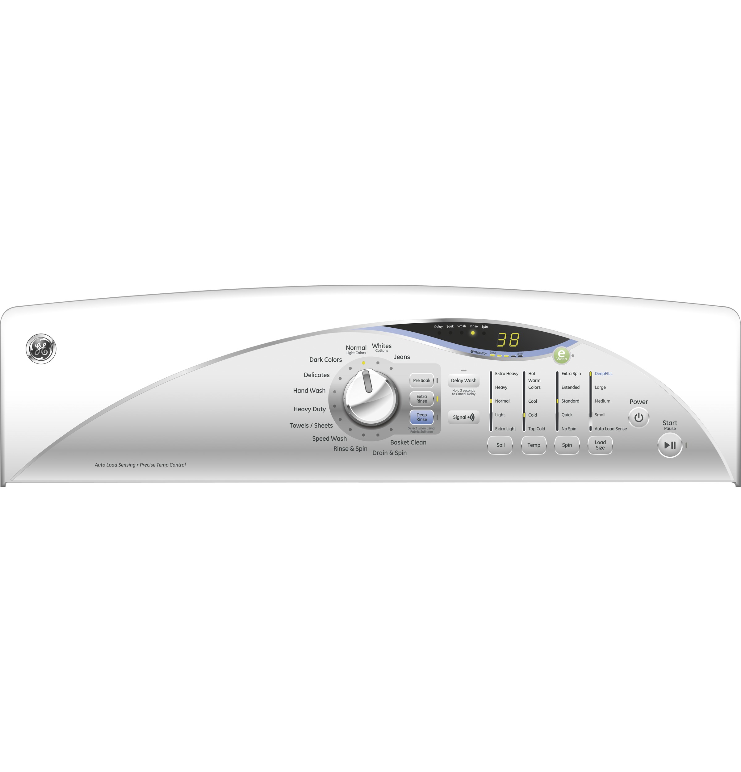 3.8 DOE cu. ft. washer with stainless steel basket GTWN5650FWS