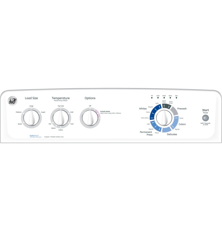 3.7 DOE cu. ft. capacity washer GTWP2000FWW