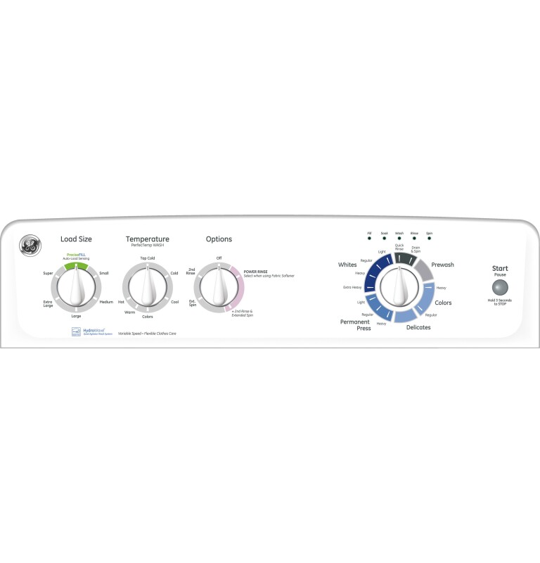 3.7 DOE cu. ft. capacity washer GTWP2250DWW