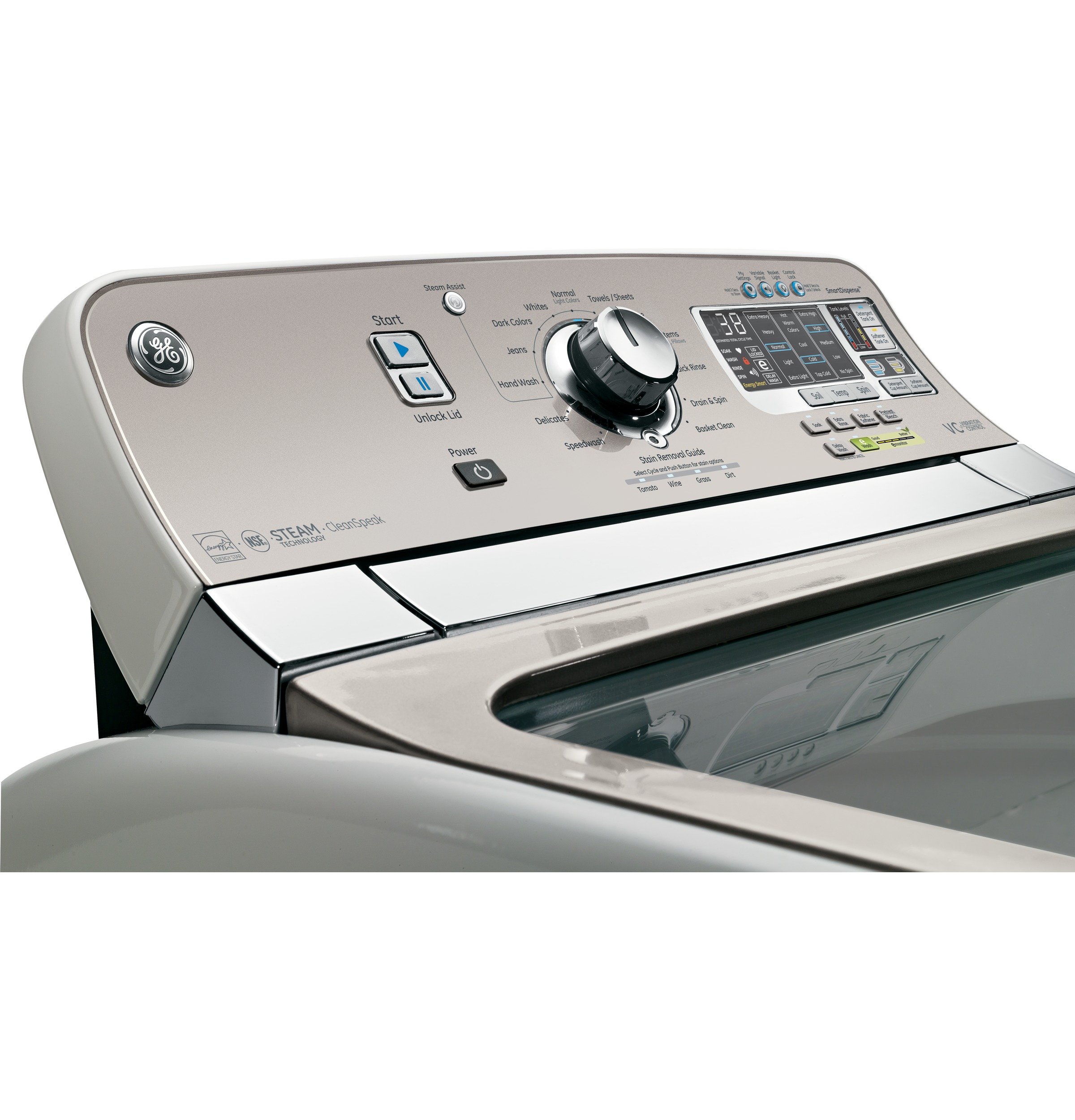 5.0 DOE cu. ft. capacity washer with stainless steel basket and steam GTWS8650DWS, product image 11 of 29