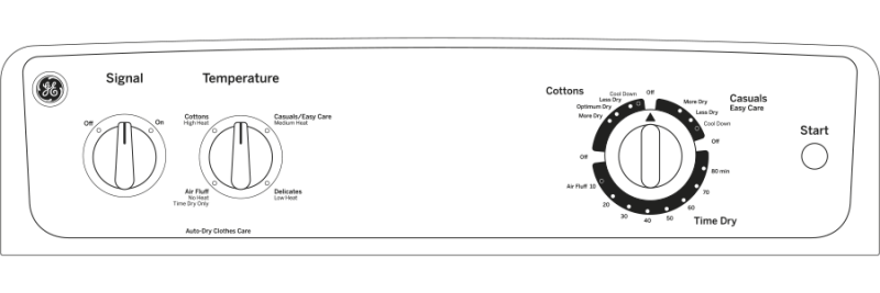 6.0 cu. ft. capacity Dura Drum electric dryer GTX18ESSJWW, product image 6 of 6