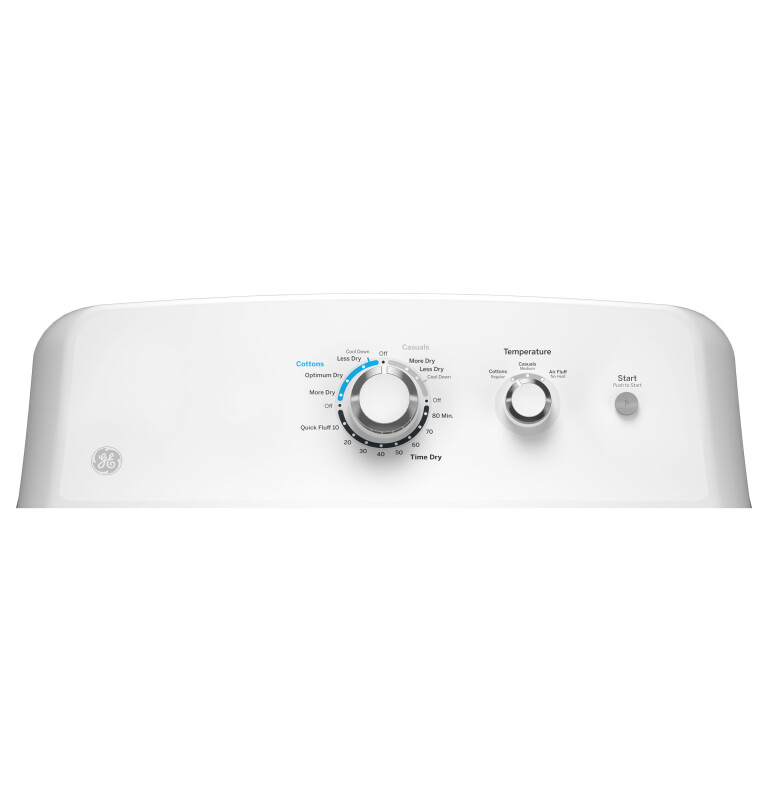 6.2 cu. ft. Capacity Electric Dryer with Up To 120 ft. Venting and Shallow Depth view 2