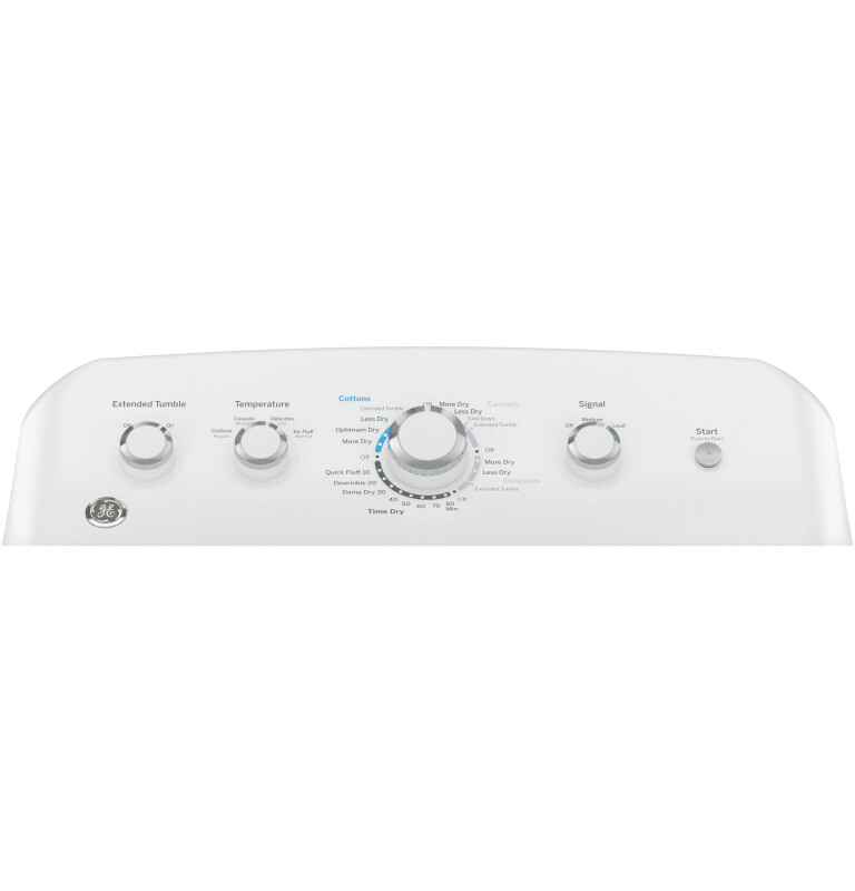 6.2 cu. ft. Capacity aluminized alloy drum Electric Dryer GTX42EASJWW