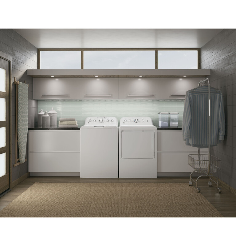 6.2 cu. ft. Capacity aluminized alloy drum Electric Dryer GTX42EASJWW