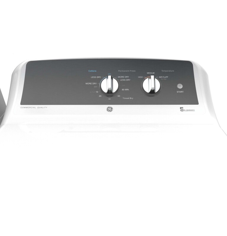 6.2 cu. ft. Capacity Electric Dryer with Up To 120 ft. Venting and 5-yr Limited Warranty view 2