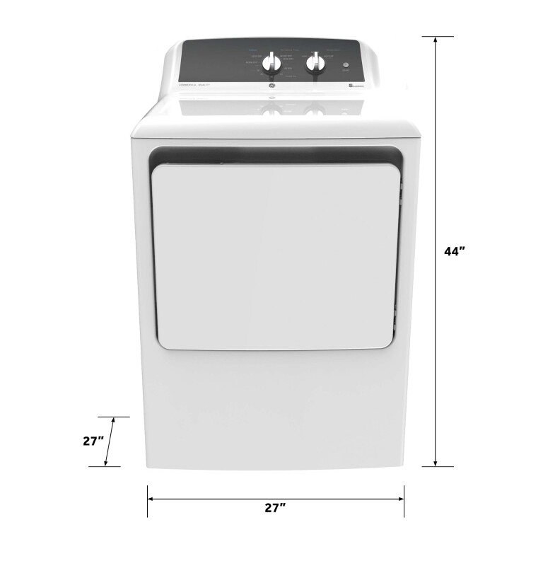 6.2 cu. ft. Capacity Gas Dryer with Up To 120 ft. Venting and 5-yr Limited Warranty view 9