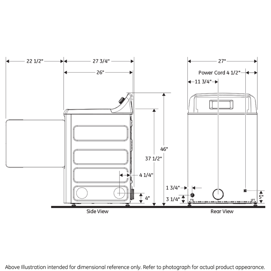 6.1 cu. ft. capacity aluminized alloy drum electric dryer with HE Sensor Dry GTX65EBSJWS, product image 14 of 14