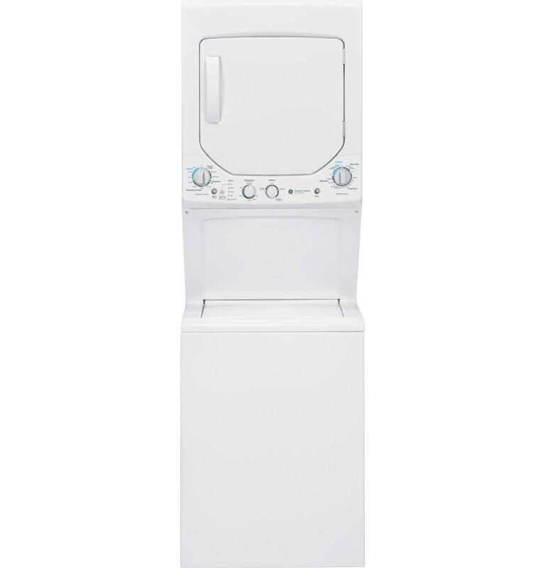Unitized Spacemaker 2.0 DOE cu. ft. Washer and 4.4 cu. ft. Electric Dryer GUD24ESSJWW