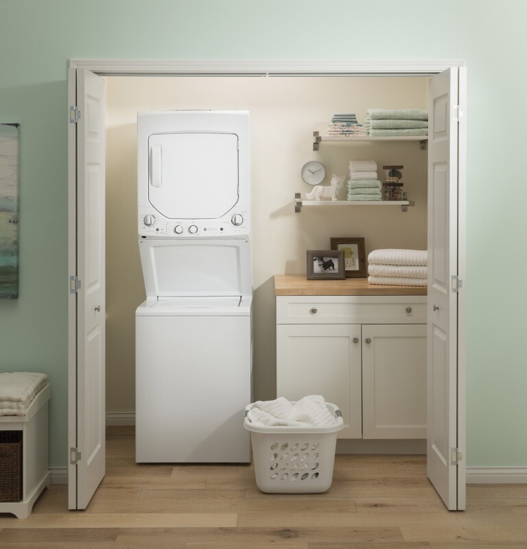 Unitized Spacemaker 2.3 cu. ft. Capacity Washer with Stainless Steel Basket and 4.4 cu. ft. Capacity Electric Dryer view 2