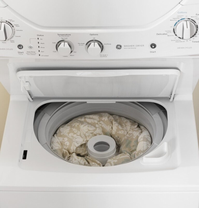 Unitized Spacemaker 2.3 cu. ft. Capacity Washer with Stainless Steel Basket and 4.4 cu. ft. Capacity Gas Dryer view 4