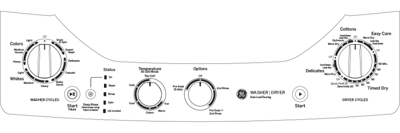 Unitized Spacemaker 2.3 cu. ft. Capacity Washer with Stainless Steel Basket and 4.4 cu. ft. Capacity Gas Dryer view 3