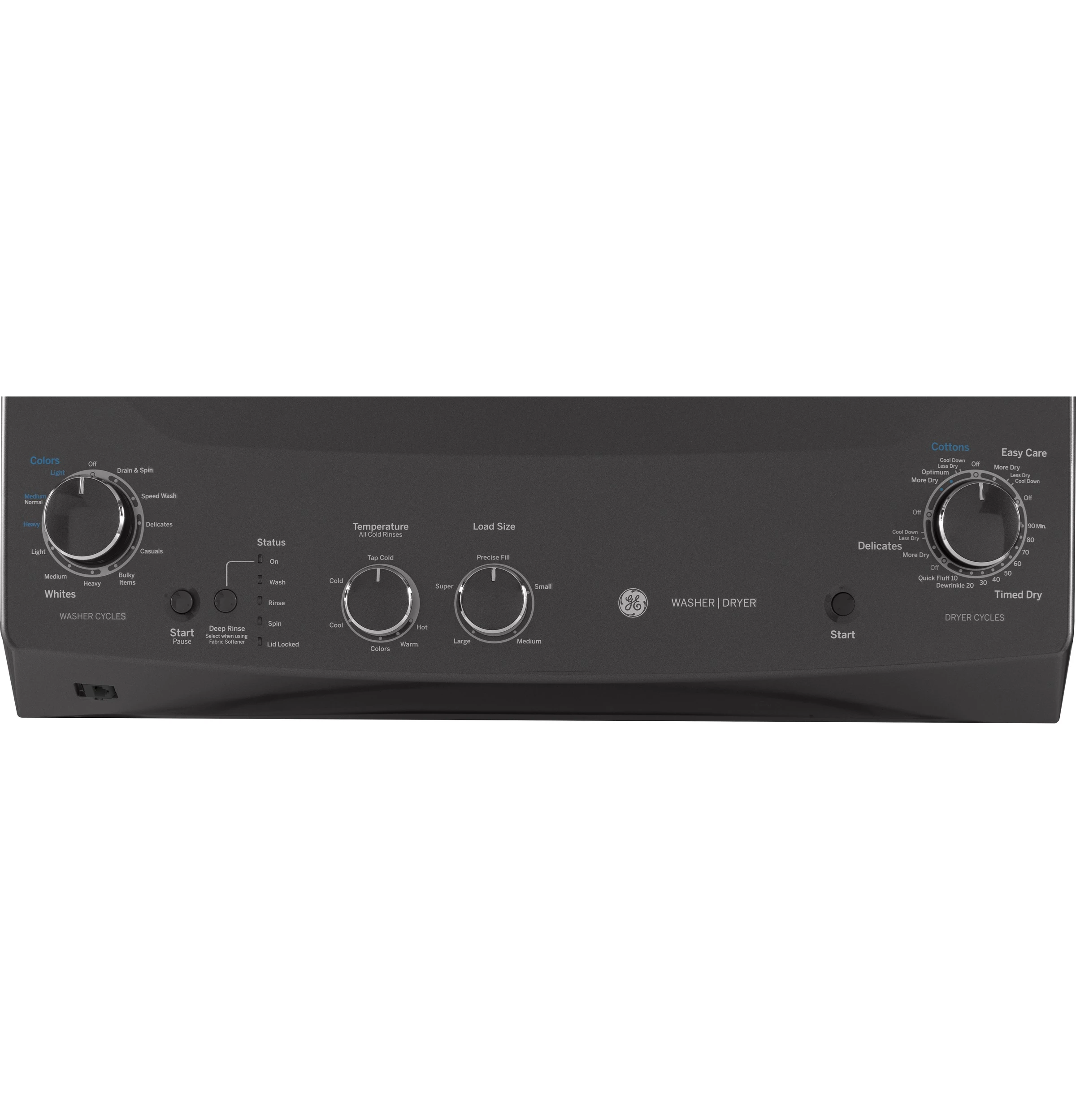 Rotary-electronic controls (washer)