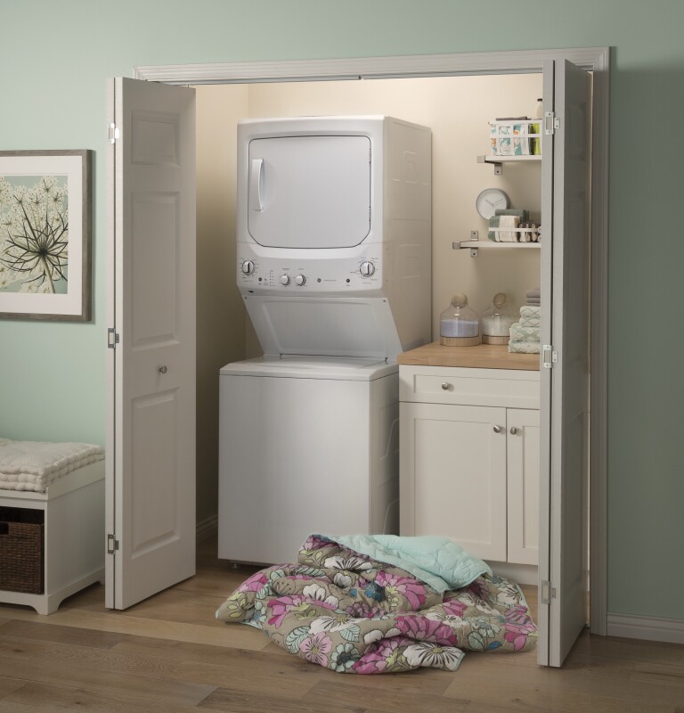 Unitized Spacemaker 3.8 cu. ft. Capacity Washer with Stainless Steel Basket and 5.9 cu. ft. Capacity Gas Dryer view 6