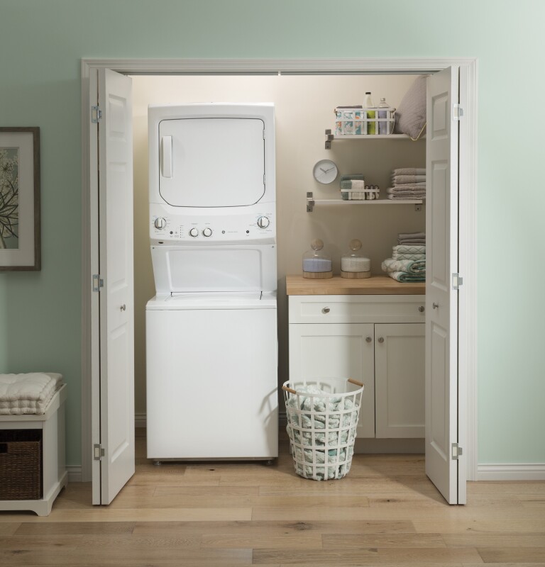 Unitized Spacemaker 3.8 cu. ft. Capacity Washer with Stainless Steel Basket and 5.9 cu. ft. Capacity Long Vent Electric Dryer view 4