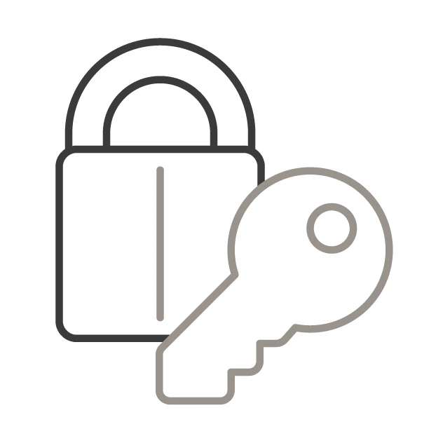 Security lock with key