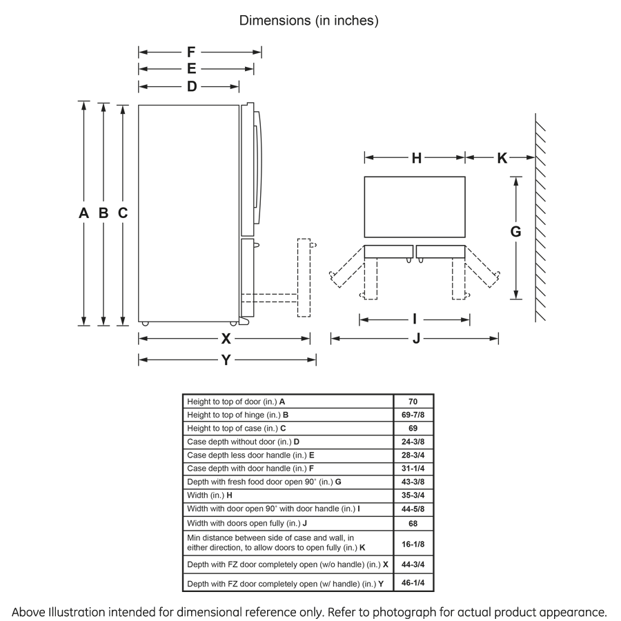 23.1 Cu. Ft. Counter-Depth French-Door Refrigerator view 12