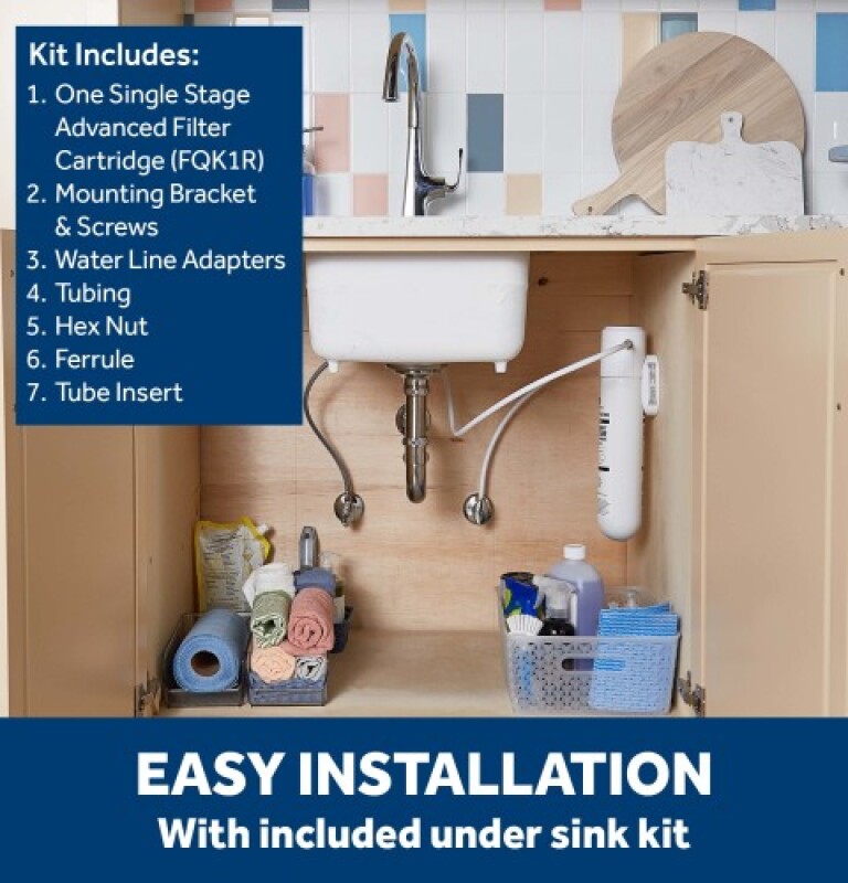 Under Sink Single Stage High Flow Water Filtration System GXK140TNN