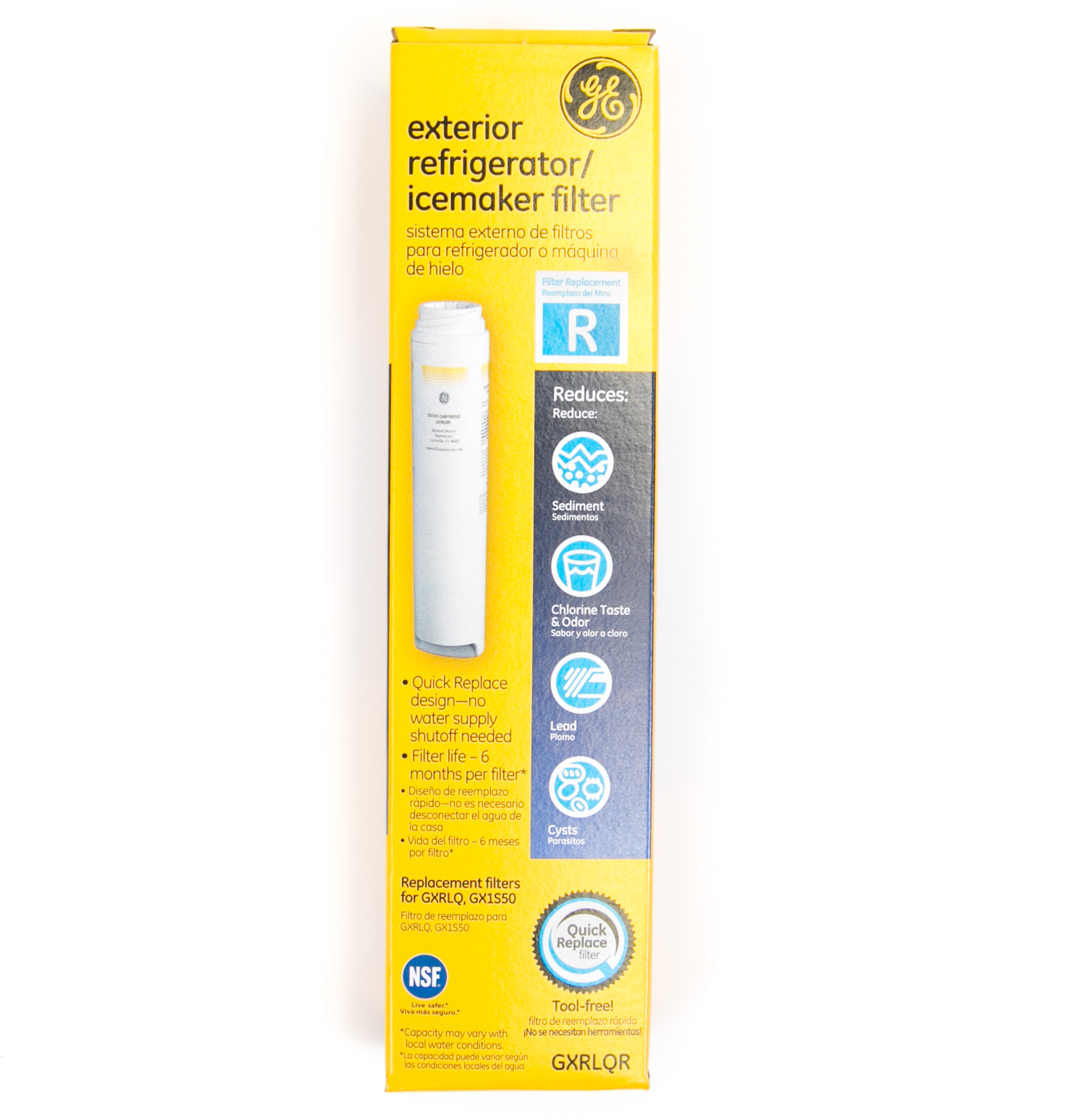 Replacement Water Filter, for Single Stage or In-Line Systems GXRLQR