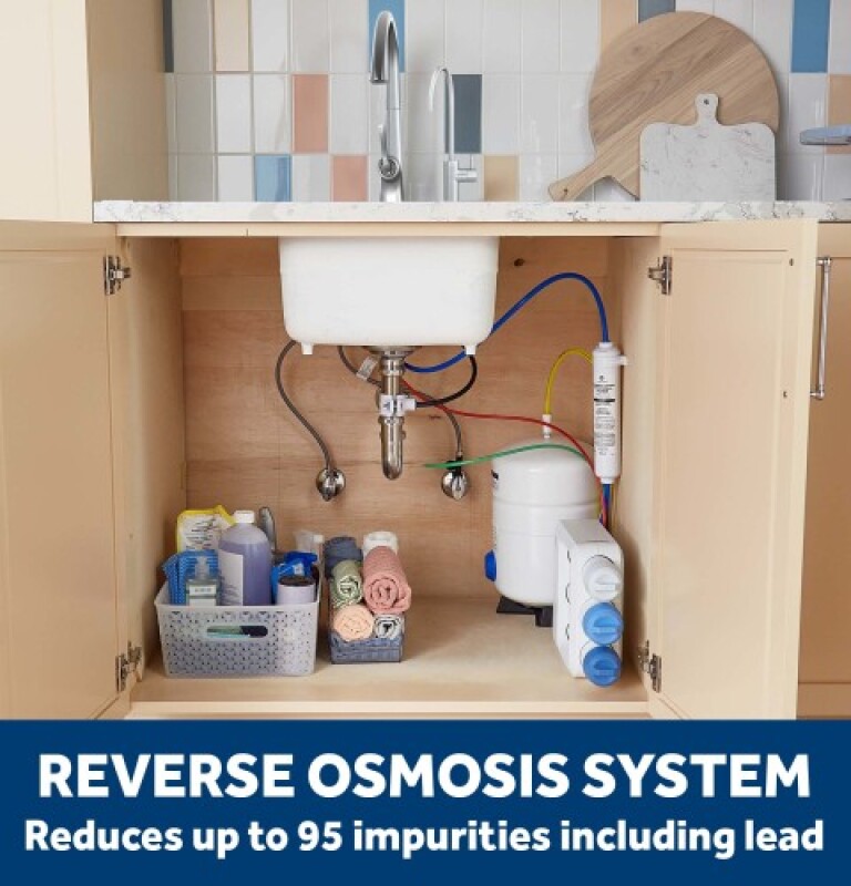 Reverse Osmosis 5 Stage Premium Water Filtration System With Faucet GXRV40TBN
