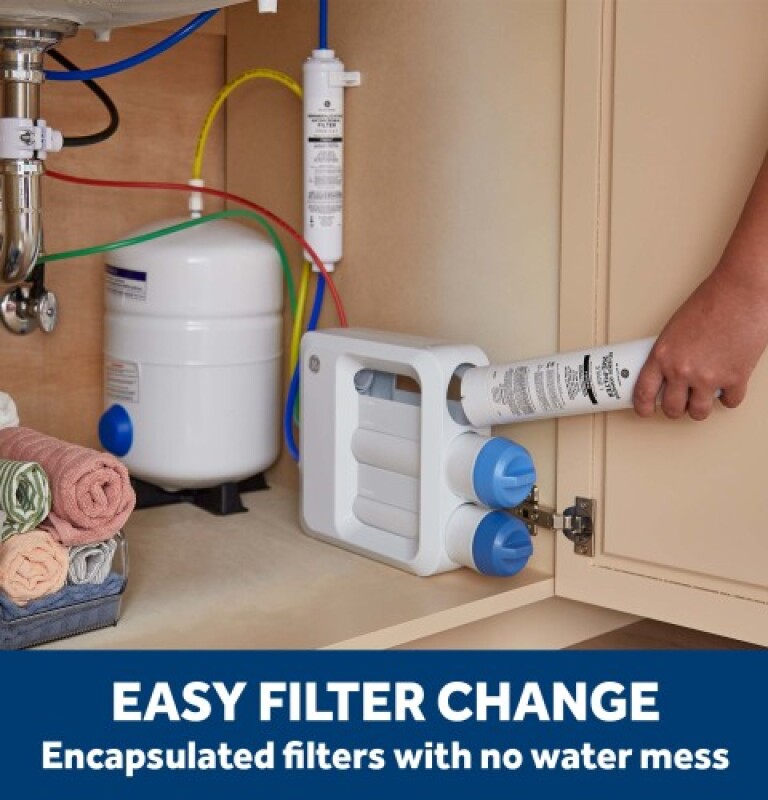 Reverse Osmosis 5 Stage Premium Water Filtration System With Faucet GXRV40TBN