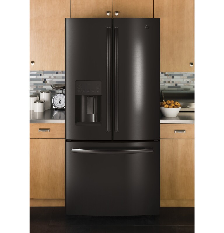 17.5 Cu. Ft. Counter-Depth French-Door Refrigerator GYE18JBLTS, product image 9 of 10