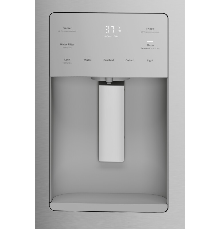 External controls with child lock and door alarm
