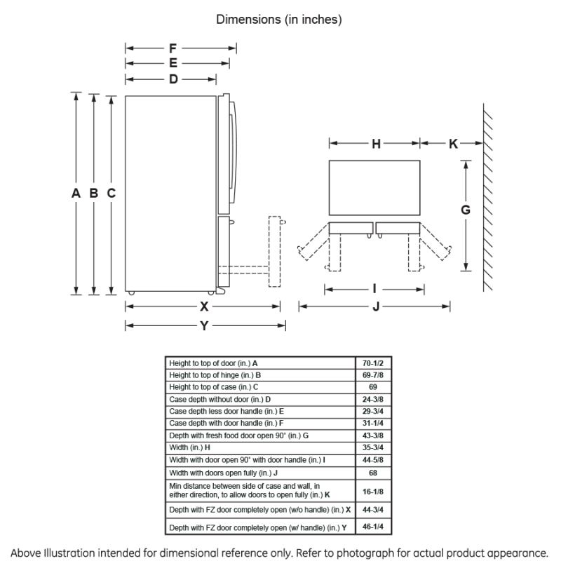 22.1 Cu. Ft. Counter-Depth French-Door Refrigerator view 16