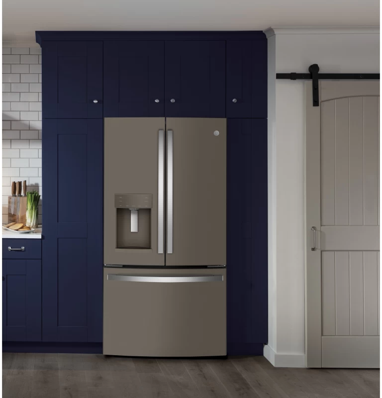 ENERGY STAR 22.1 Cu. Ft. Counter-Depth French-Door Refrigerator GYE22GMNES