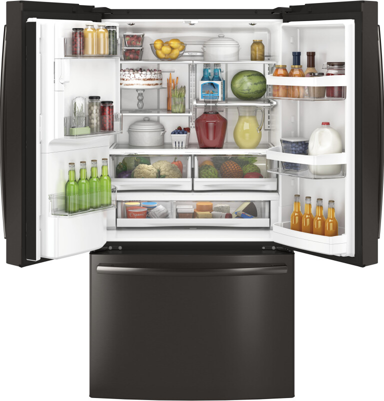 22.1 Cu. Ft. Counter-Depth French-Door Refrigerator GYE22HBLTS, product image 2 of 12