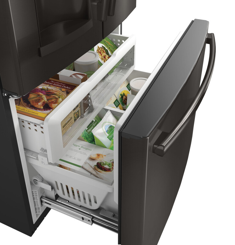 22.1 Cu. Ft. Counter-Depth French-Door Refrigerator GYE22HBLTS, product image 7 of 12