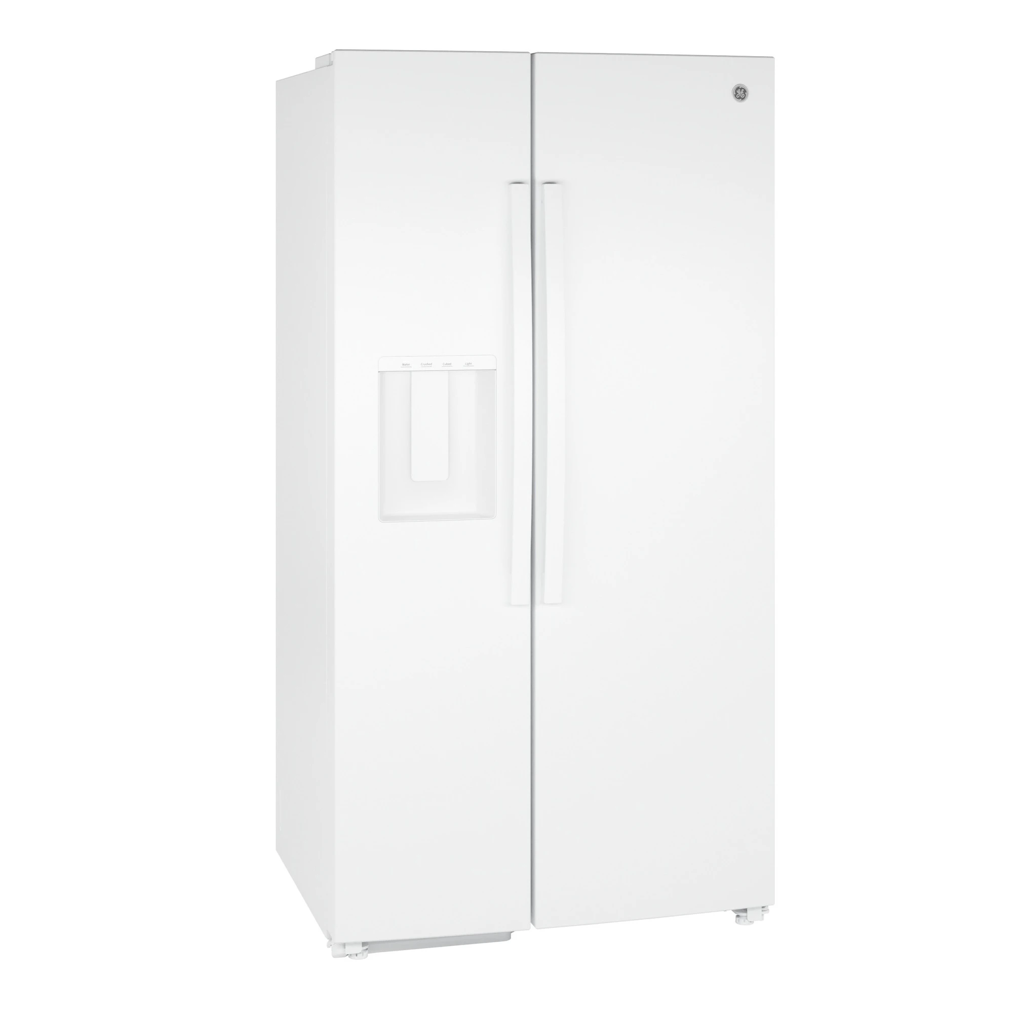 23.6 Cu. Ft. Counter-Depth Side-By-Side Refrigerator with Extra Tall Dispenser and In-Door Icemaker GZE24NGYWW