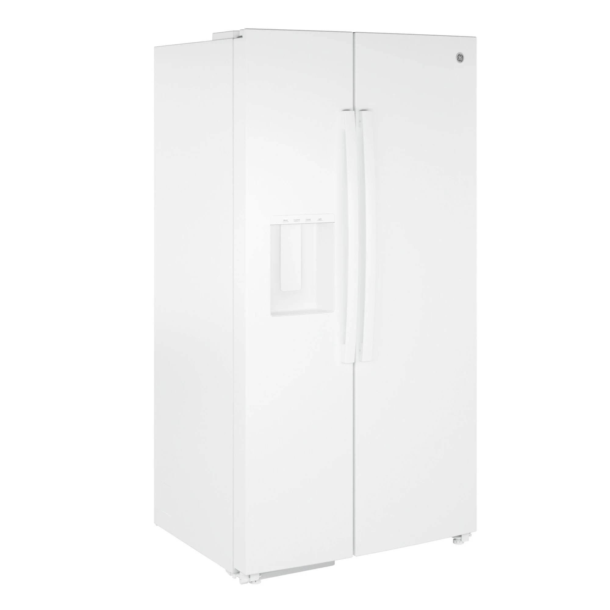 23.6 Cu. Ft. Counter-Depth Side-By-Side Refrigerator with Extra Tall Dispenser and In-Door Icemaker GZE24NGYWW