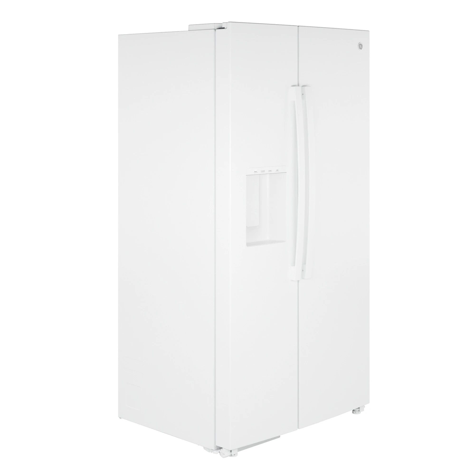 23.6 Cu. Ft. Counter-Depth Side-By-Side Refrigerator with Extra Tall Dispenser and In-Door Icemaker GZE24NGYWW