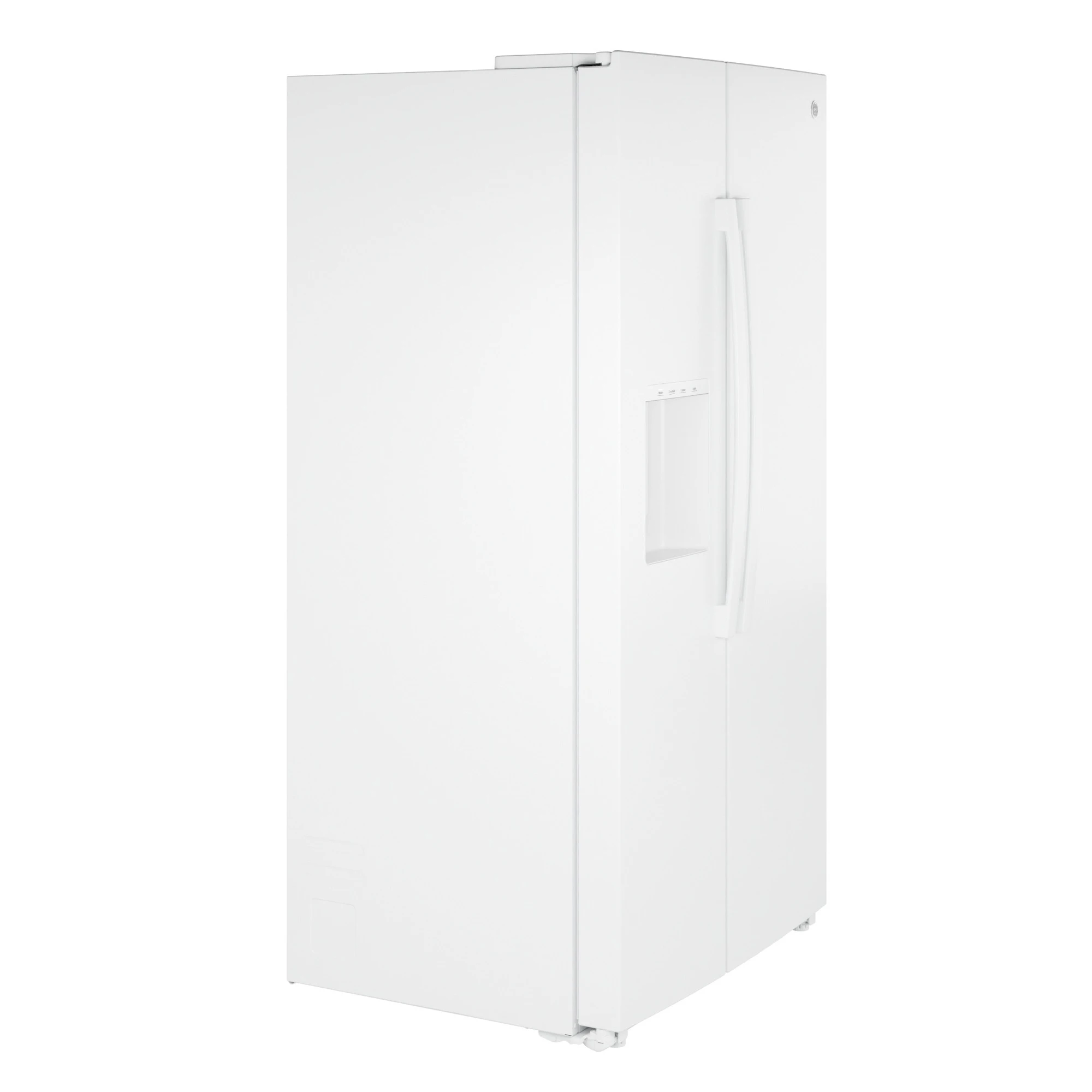 23.6 Cu. Ft. Counter-Depth Side-By-Side Refrigerator with Extra Tall Dispenser and In-Door Icemaker GZE24NGYWW