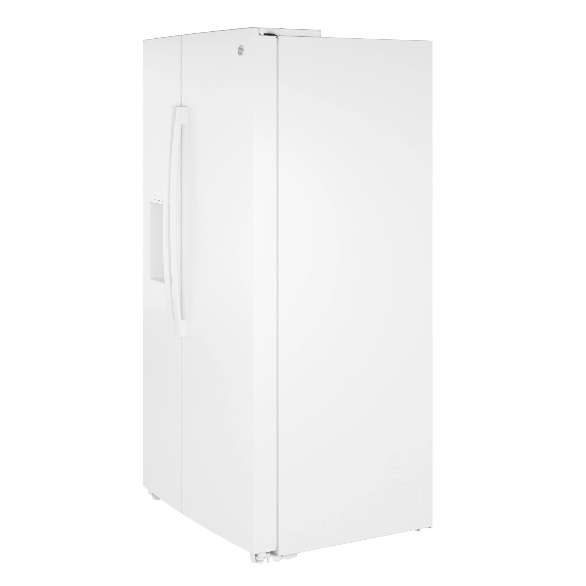 23.6 Cu. Ft. Counter-Depth Side-By-Side Refrigerator with Extra Tall Dispenser and In-Door Icemaker GZE24NGYWW