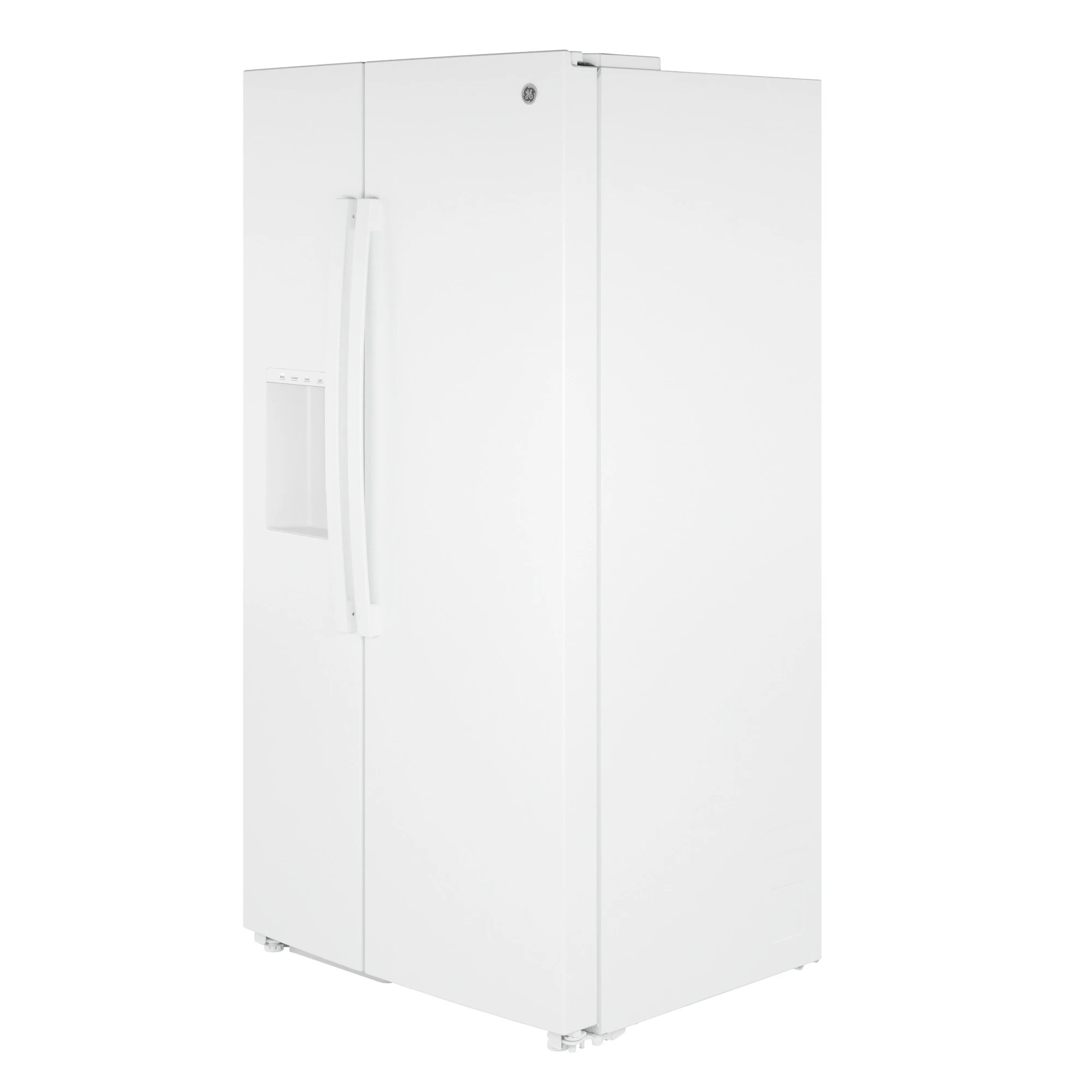 23.6 Cu. Ft. Counter-Depth Side-By-Side Refrigerator with Extra Tall Dispenser and In-Door Icemaker GZE24NGYWW